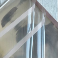 Пленка прозрачная с темно-пудровым кантом, 58х58 см, упаковка 20 шт.