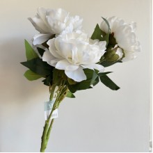 Букет пионов (С30482), 50 см, белый, шт.