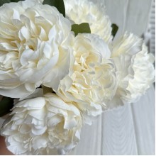 Букет пионов (С30478), 44 см, молочный, шт. Букет пионов (С30478), 44 см, молочный, шт.