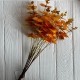 Ветка эвкалипта (С30543), 46 см, светло-оранжевая, шт.