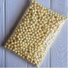 Бусина акриловая перламутровая круглая (С11801), 10 мм, масляная, упаковка 500 г