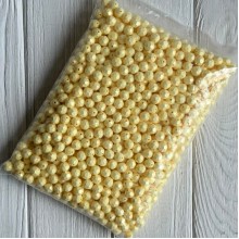 Бусина акриловая перламутровая граненый круг (С11811), 10 мм, масляная, упаковка 500 г