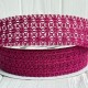 Лента вязаная D30320, 2,5 см, малиновая, рулон 11,5 м