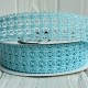 Лента вязаная D30320, 2,5 см, светло-бирюзовая, рулон 11,5 м