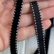 Лента велюр с кантом, 1 см, черная, рулон 45 м Лента велюр с кантом, 1 см, черная, рулон 45 м