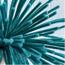 Синельная проволока простая, 6 мм х 30 см, изумрудная, 100 шт.