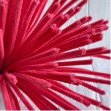 Синельная проволока простая, 6 мм х 30 см, коралловая, 100 шт.