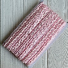 Тесьма самоса, 1,8 см, нежно-розовая, моток 18 м