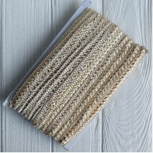 Тесьма самоса, 1,8 см, бежевая, моток 18 м