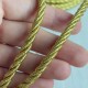 Шнур декоративный (D30313), 5 мм, насыщенное золото, рулон 23 м