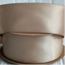 Атлас двусторонний (премиум), 3,8 см, латтэ, рулон 23 м