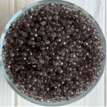 Хрусталь круглый (акрил), 4 мм, графитовый, упаковка 500 г