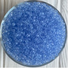 Хрусталь круглый (акрил), 4 мм, голубой, упаковка 500 г