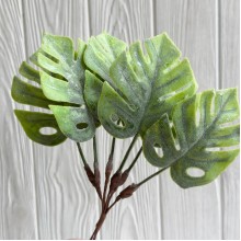 Добавка монстеры (С30204), 7х14 см, зеленый, упаковка 10 шт.