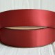 Двусторонняя атласная лента New (премиум), 2,5 см, карминовая, рулон 23 м