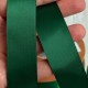 Двусторонняя атласная лента New (премиум), 2,5 см, темно-зеленая, рулон 23 м