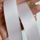 Двостороння атласна стрічка New (преміум), 2,5 см, сріблясто-рожева, рулон 23 м