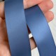 Двостороння атласна стрічка New (преміум), 2,5 см, димчасто-блакитна, рулон 23 м