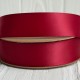 Двусторонняя атласная лента New (премиум), 2,5 см, сангиновая, рулон 23 м
