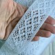 Кружево вязаное (D30038), белое, 4 см, рулон 45 м