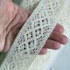 Кружево вязаное (D30038), молочное, 4 см, рулон 45 м
