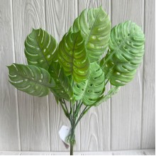 Гілка монстери (С30547), 36 см, яскраво-зелена, шт.