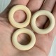 Деревянные бусины (кільце), 30 мм, натуральные, упаковка 100 шт.