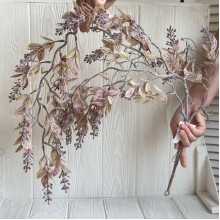 Свисающая ветка (С30554), 89 см, оливково-фиолетовая, шт.