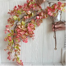 Свисающая ветка (С30553), 88 см, салатово-красная, шт.