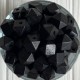 Деревянные бусины куб, 14 мм, черные, упаковка 500 г