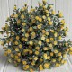 Зелень гипсофилы (букет), 30 см, желтый, 10 шт.