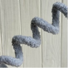 Плюшевая проволока (C10001), 20ммх100 см, светло-серая, упаковка 5 шт.