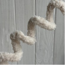 Плюшевая проволока (C10001), 20ммх100 см, серо-бежевая, упаковка 5 шт.