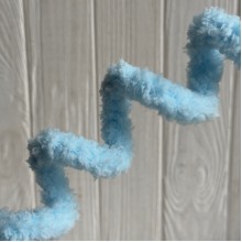 Плюшевая проволока (C10001), 20ммх100 см, светло-голубая, упаковка 5 шт.