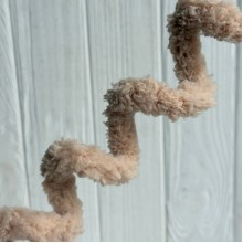 Плюшевая проволока (C10001), 20ммх100 см, бежевая, упаковка 5 шт.