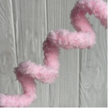 Плюшевая проволока (C10001), 20ммх100 см, светло-розовая, упаковка 5 шт.