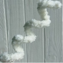 Плюшевая проволока (C10001), 20ммх100 см, айвори, упаковка 5 шт.