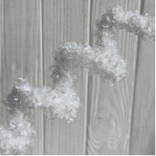 Плюшевая проволока (C10002), 15ммх100 см, белая, упаковка 5 шт.