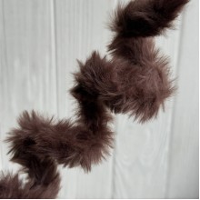 Плюшевая проволока (C10003), 20ммх100 см, темно-шоколадная, упаковка 5 шт.