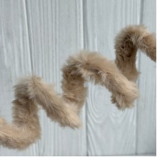 Плюшевая проволока (C10003), 20ммх100 см, бежевая, упаковка 5 шт.