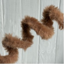 Плюшевая проволока (C10003), 20ммх100 см, кофейная, упаковка 5 шт.