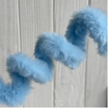 Плюшевая проволока (C10003), 20ммх100 см, светло-голубая, упаковка 5 шт.