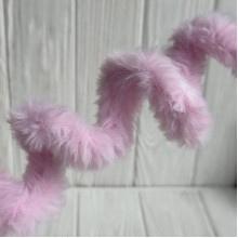 Плюшевая проволока (C10003), 20ммх100 см, розово-сиреневая, упаковка 5 шт.