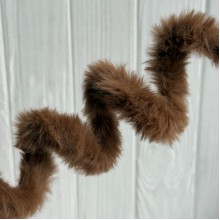 Плюшевая проволока (C10003), 20ммх100 см, шоколадная, упаковка 5 шт.