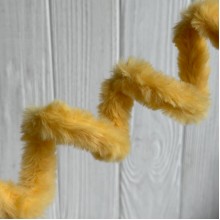 Плюшевая проволока (C10003), 20ммх100 см, насыщенно-желтая, упаковка 5 шт.