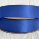 Двусторонняя атласная лента New (премиум), 2,5 см, темно-синяя, рулон 23 м