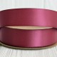 Двусторонняя атласная лента New (премиум), 2,5 см, винный, рулон 23 м