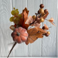 Осенняя веточка (С30523), 30 см, оранжево-коричневая, шт.