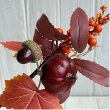 Осенняя веточка (С30535), 28 см, бордовая, шт.