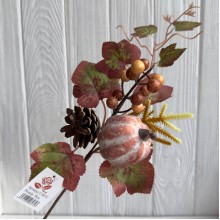 Осенняя веточка (С30531), 38 см, бордово-коричневая, шт.